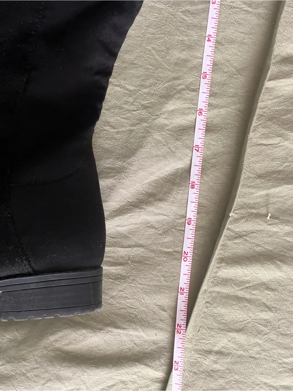 Women’s 8M Autumn/Fall Unisa Black Over-the-Knee Suede-Look Boots